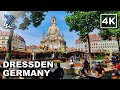 4k walking in dresden germany with natural city sounds