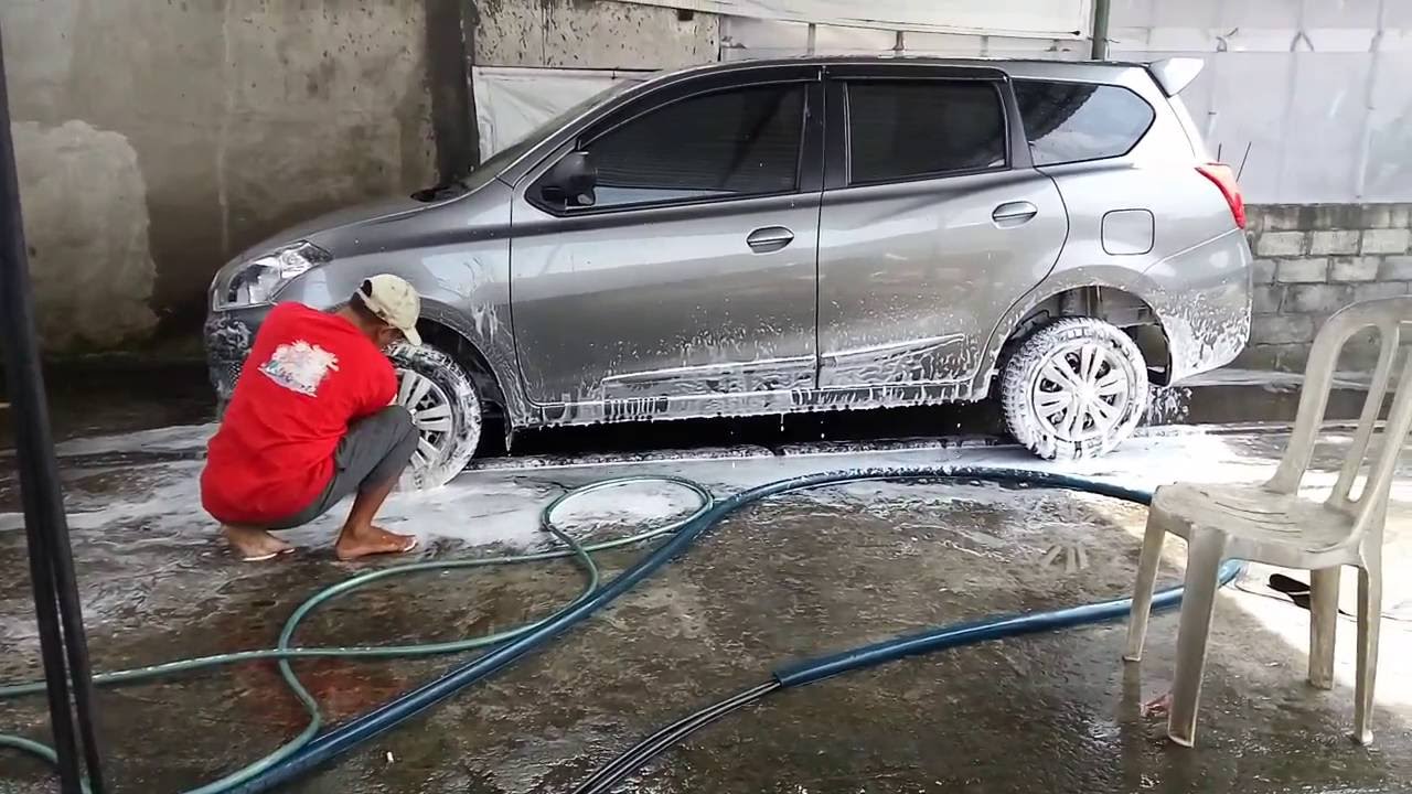 Cuci Mobil  dengan Salju YouTube