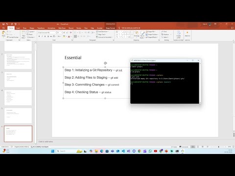 Git init add status and commit | Git Series