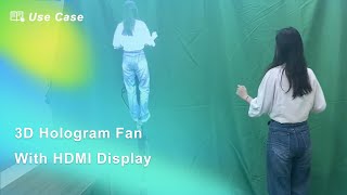 HDMI input 3D hologram fan Latest new solution