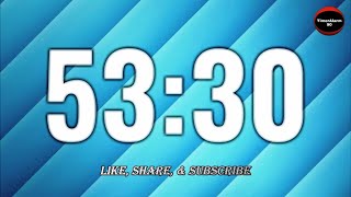 53 Minutes 30 Seconds Countdown | Fifty Three and Half Minute | (Fifty Three Min Thirty Seconds)