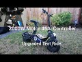 Modify Mototec Mad 48V 2000W 45A Kunray Kit Test Ride 34+mph Velocifero Electric Scooter Build