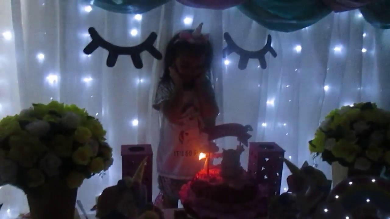 Hora do Parabéns!! Festa Unicórnio #Sofiafez7anos - YouTube Fabiana Haiz
