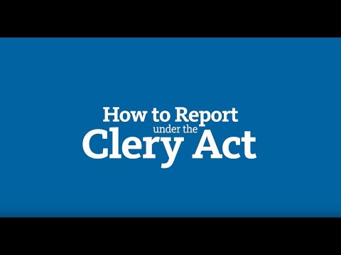 How to Report Under the Clery Act