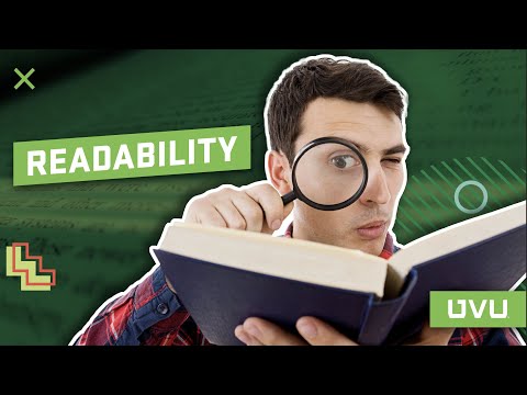 Videó: Miért fontos az olvashatóság?