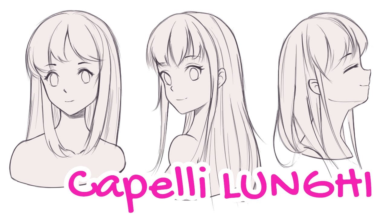 Come Disegnare Manga 2020 I Capelli Lunghi Youtube