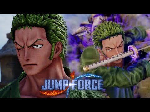 JUMP FORCE | ALL ZORO SKILL | AWAKENING | TRANSFORMATION | MAP TRANSITION ANIMATION | 4K 60FPS