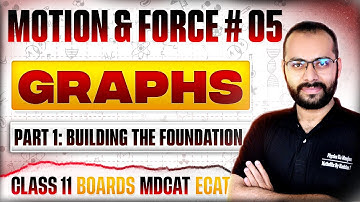 Class 11 Physics | Motion & Force # 05 | Graphs in Kinematics | Basics | Kinematics | ECAT | MDCAT