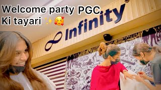 Welcome party ki tayari ? | rania13official | rania naseem | PGC | Punjab college |