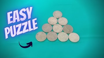 Flip the Triangle Upside Down only moving 3 Coins - Easy Puzzle