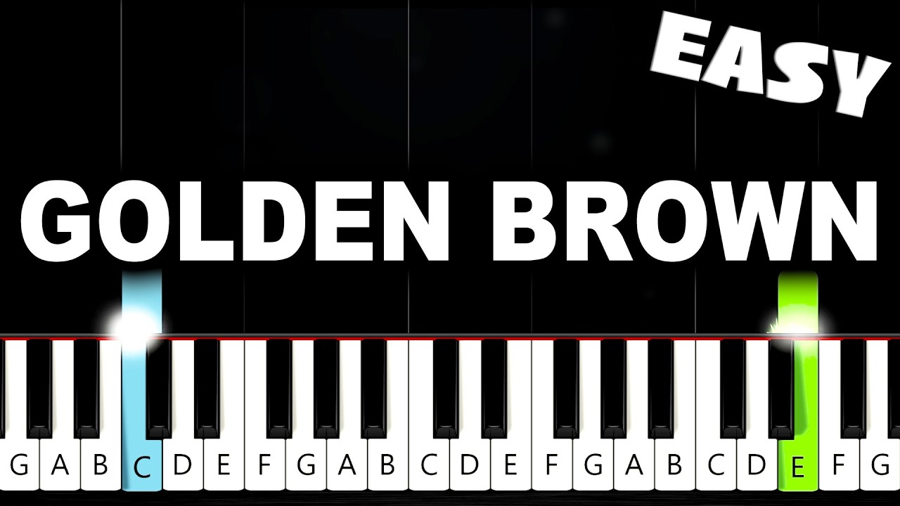 The Stranglers - Golden Brown - EASY Piano Tutorial