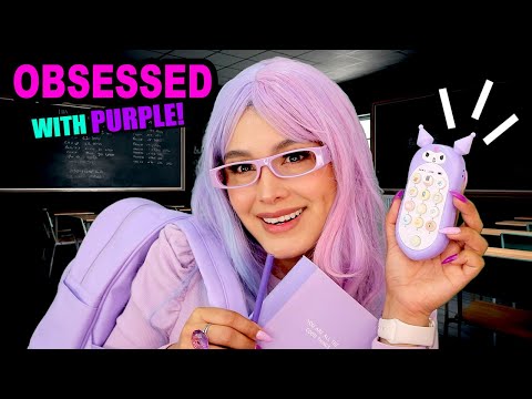 La chica 😍 OBSESIONADA con el color 🦄 MORADO 💜 I Ges ASMR
