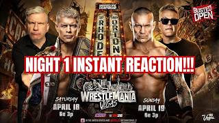 WrestleMania 42 Night 1 Instant Reaction