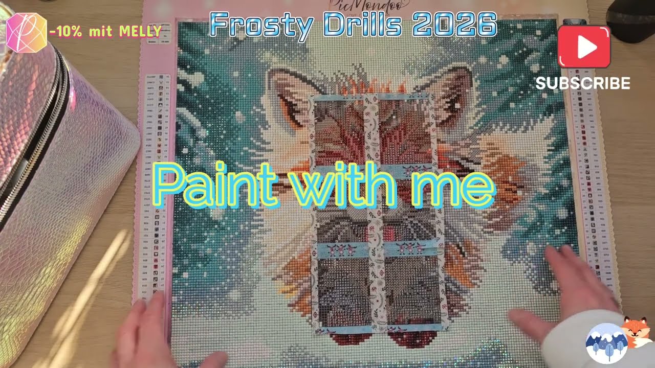 Diamond Painting 💎 Paint with me 🖊️ Frosty Drills 2026 ❄️🥶🖊️ Picmondoo 💎 🦊❄️🌳#3