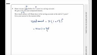 Edexcel IGCSE 4MA1/2HR Jan 2022 – Q [5] | [COMPOUND INTEREST] Explained Step by Step
