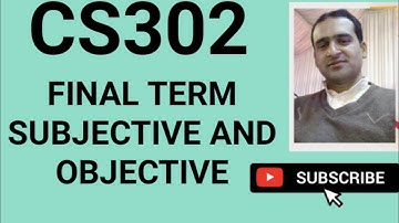 cs302 final term subjective and objective