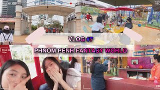 [VLOG #7]  Phnom Penh Fantasy World Date with Friends | Amusement Park Date 
