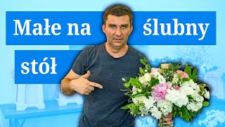 Ślubna dekoracja na stoły weselne. Zobacz jak tworzę małą dekorację.