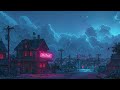 90's Lofi Rain Sounds in an Old 1980 Town 💤 Relaxing Sleep Sounds and Cozy Lofi Beats 🎶 Lofi Beats