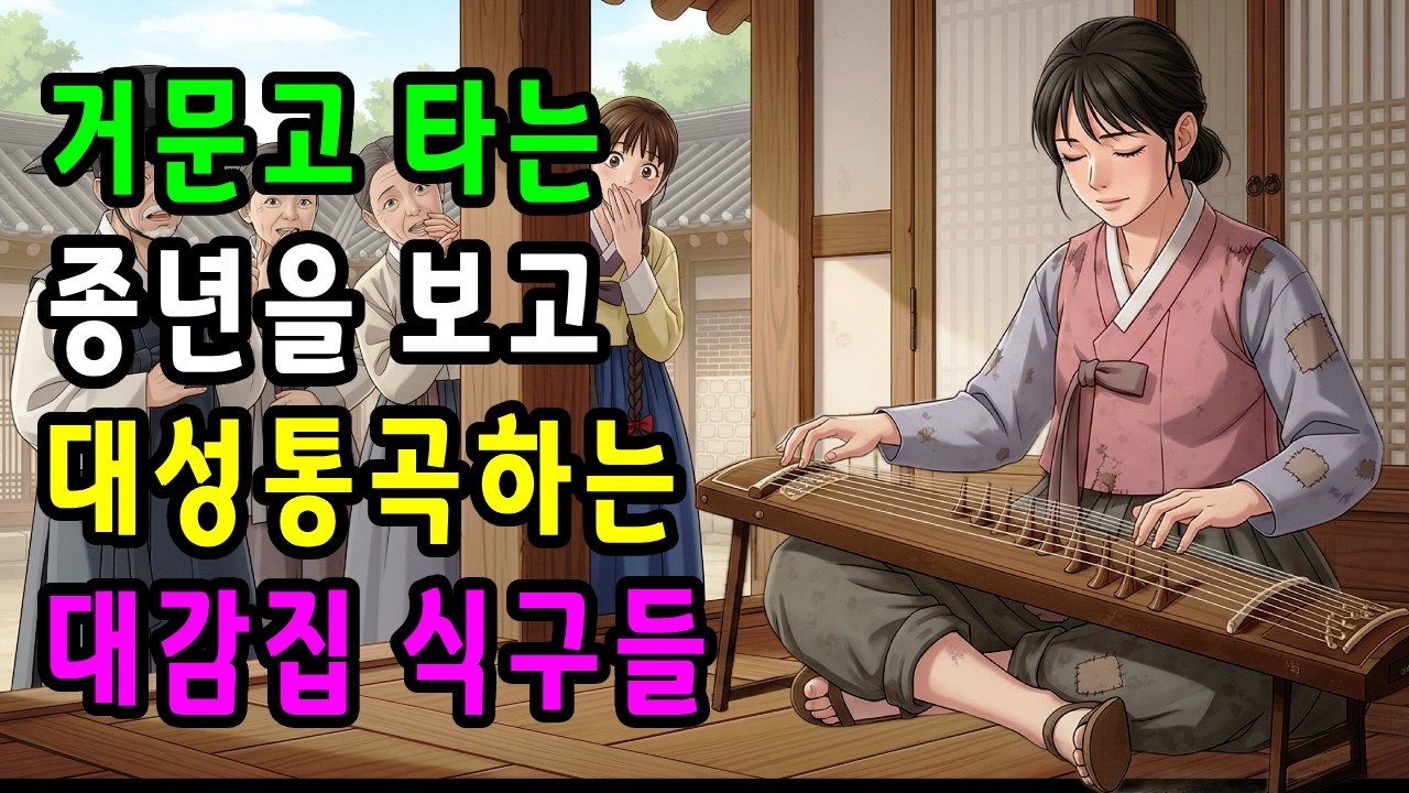 종년이 거문고를 타자, 대감집 식구들 대성통곡 한  숨겨진 비밀이야기  야담|민담|오디오북|옛날이야기