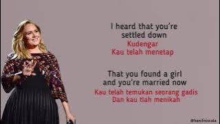 Adele - Someone Like You | Lirik Terjemahan