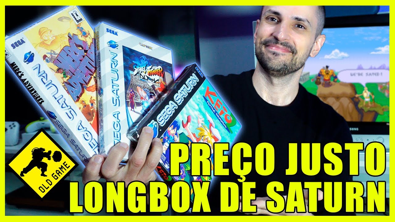 Réplicas de Saturno em LONGBOX com preço justo e qualidade TOP da OLDGAME!  Keio 2, Herc's e SF Alpha 