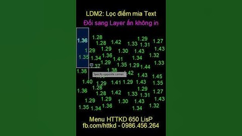 Autolisp LDM2 làm thưa điểm mia Text trên bình đồ