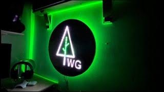 Making My Own Back Lit Youtube Logo Govee Lights