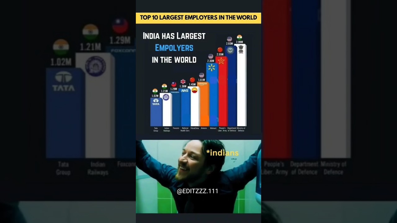 Top 10 Largest Employers in the World 2025 🌍 