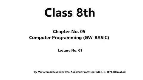 Introduction to GW-BASIC