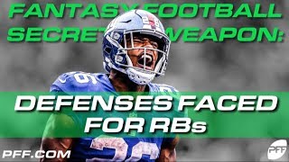 Fantasy Football Secret Weapon: Defenses Faced for RBs | PFF