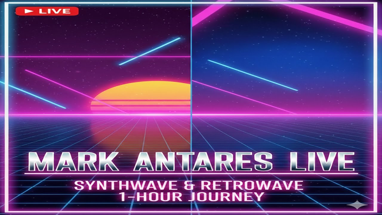 Mark Antares LIVE | 1-Hour Synthwave & Techno Journey on Roland MC-101 🎹✨