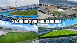 Stadioni svih HNL klubova! 🏟️🇭🇷 | All Croatian league Stadiums!