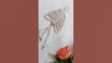 Macrame Christmas tree | Macrame Christmas ornaments  | #shorts #ytshorts #christmastree #macrame