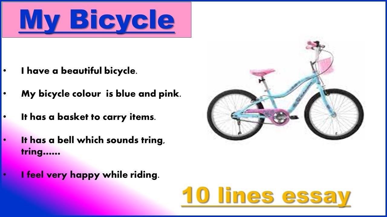 my bicycle essay for class 8