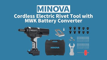 Electric Rivet Tool with MKW Battery Converter (Riveting Display) #tools #rivet #minovatool