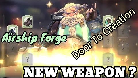 Airship Forge And Door To Creation Weapon Crafting In Exos Heroes I New Fated Weapon?