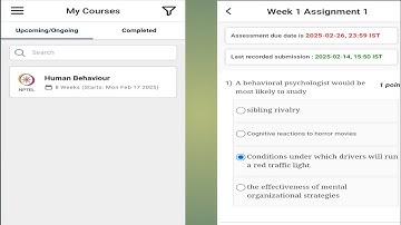#Week : 1 Assignment - 1 #NPTEL Human Behaviour 8 weeks ( Starts : Mon Feb 17 2025 )