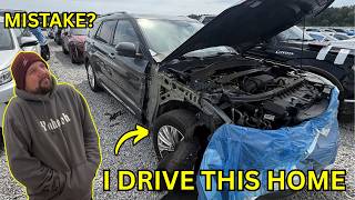 I WON a Wrecked  Ford Explorer Limited… Then Drove It Home!(Ivan is Mad)