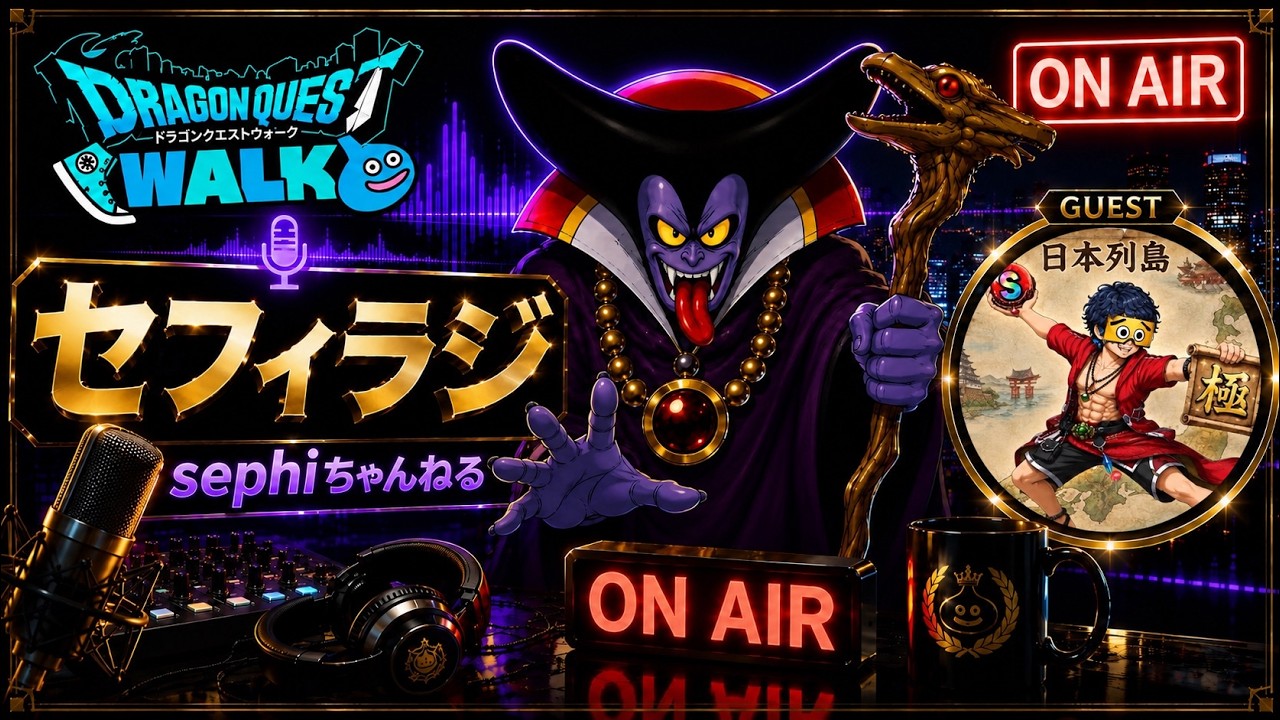 ドラクエウォーク】第19回セフィラジ！ゲストはでくのぼうさんです