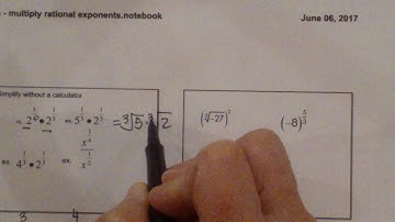 Simplify Rational Exponents ( Fractional Exponents)