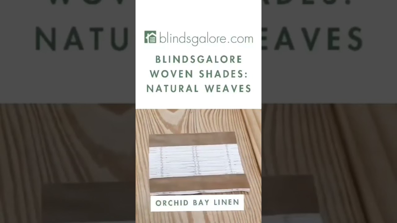 Natural Woven Shades, up close and personal. Get 15 free samples from Blindsgalore in a few clicks!