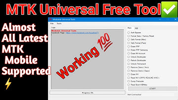 Mediatek Universal Free Tool | All MTK Mobile one click unlock free tool