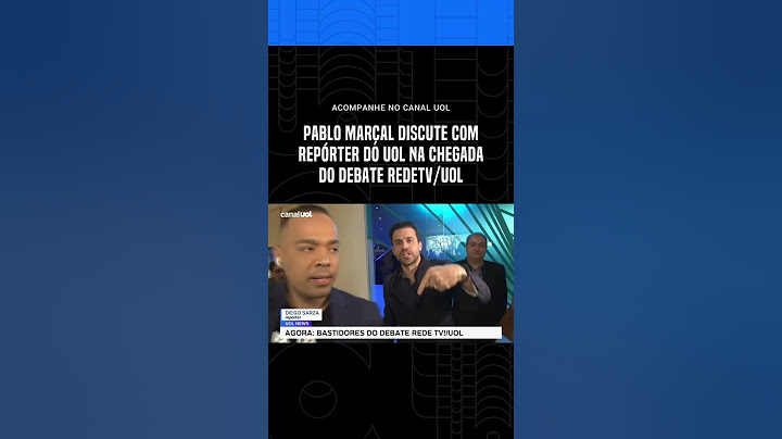 Pablo Marçal discute com repórter do UOL na chegada do debate RedeTV/UOL #shorts