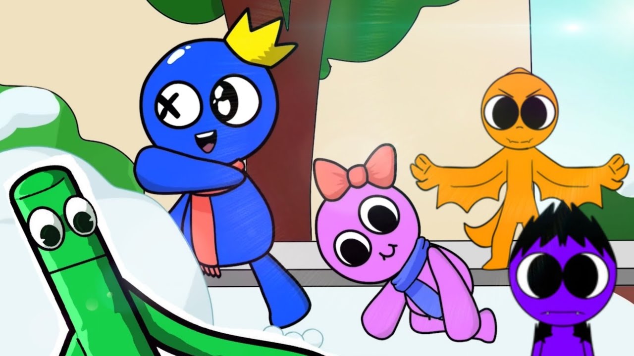 Rainbow Friends - The Backrooms Obunga in Roblox Rainbow Friends Moon Blue Complications Animations