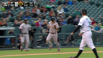 SF@COL: Belt scores Panik with a double to right