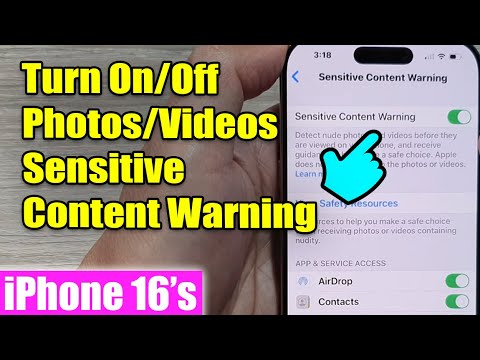 iPhone 16/16 Pro Max: How to Turn On/Off Photos & Videos Sensitive Content Warning