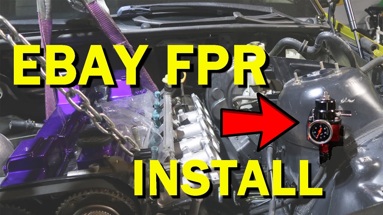 Installing eBay Fuel Pressure Regulator 2JZ to E46 Conversion YouTube