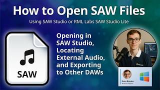 How to Open SAW Files (SAW Studio Audio Project)