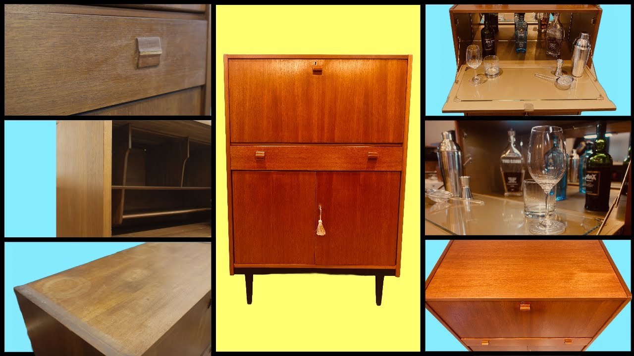 Updating A Mid Century Bureau MCM Furniture Restoration, Refinishing